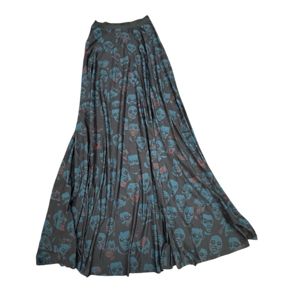 Blackmilk Blue invisible zombies maxi skirt - Picture 3 of 6